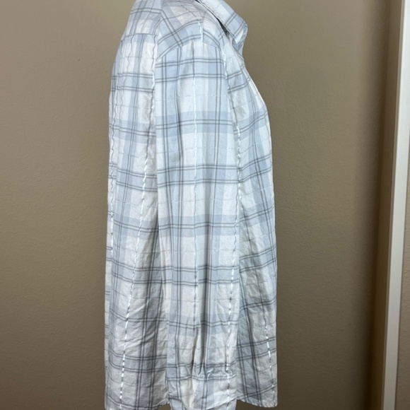 Banana Republic Cotton Plaid button front shirt - Picture 2 of 4